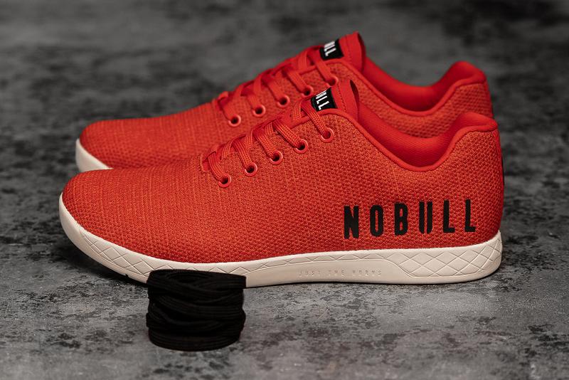 Nobull Red Heather Men's Trainers Red | USA L1461I